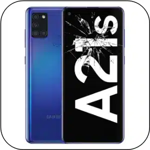 Samsung A21S reparación pantalla rota