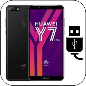 Huawei Y7 2018 reparación conector de carga roto