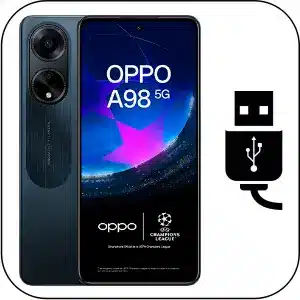 Oppo A98 5G reparar conector de carga roto